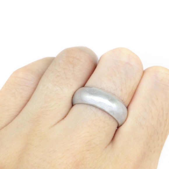 Ring Wide Band Sterling Silver - Picture 2 of 3